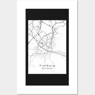 Freiburg Germany City Map Posters and Art